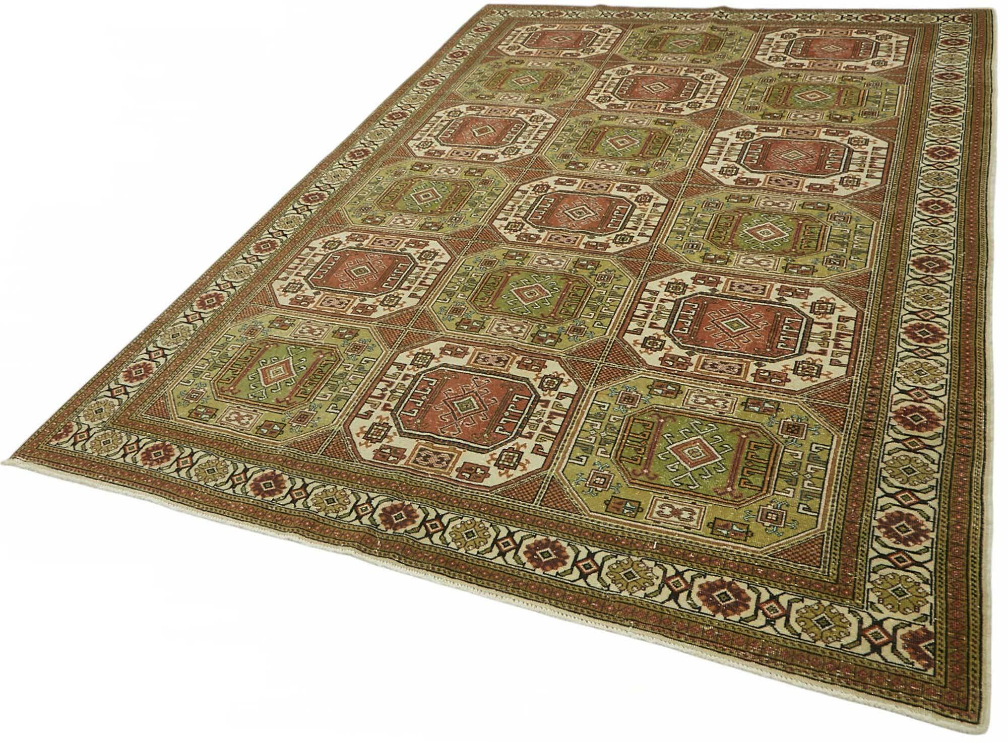 Turkish Wool Vintage Kayseri Rug 202 cm x 295 cm