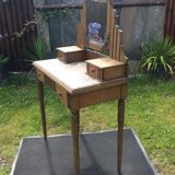 Rococo vintage hairdresser in oak marble top