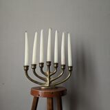 Bronze chandelier Scandinavian brutalist decoration