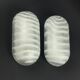 Pair of Modernist Striped Glass Wall Lamps from Peill & Putzler, 1970s