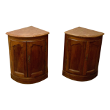 Pair of walnut necks XVIII th