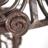 Lampadaire Art Nouveau en fer forgé, 1920