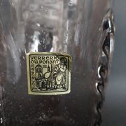 Vintage glass vase from the Ponant Locronan glassworks, 20th century