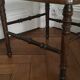 Fauteuil angle bois et cannage