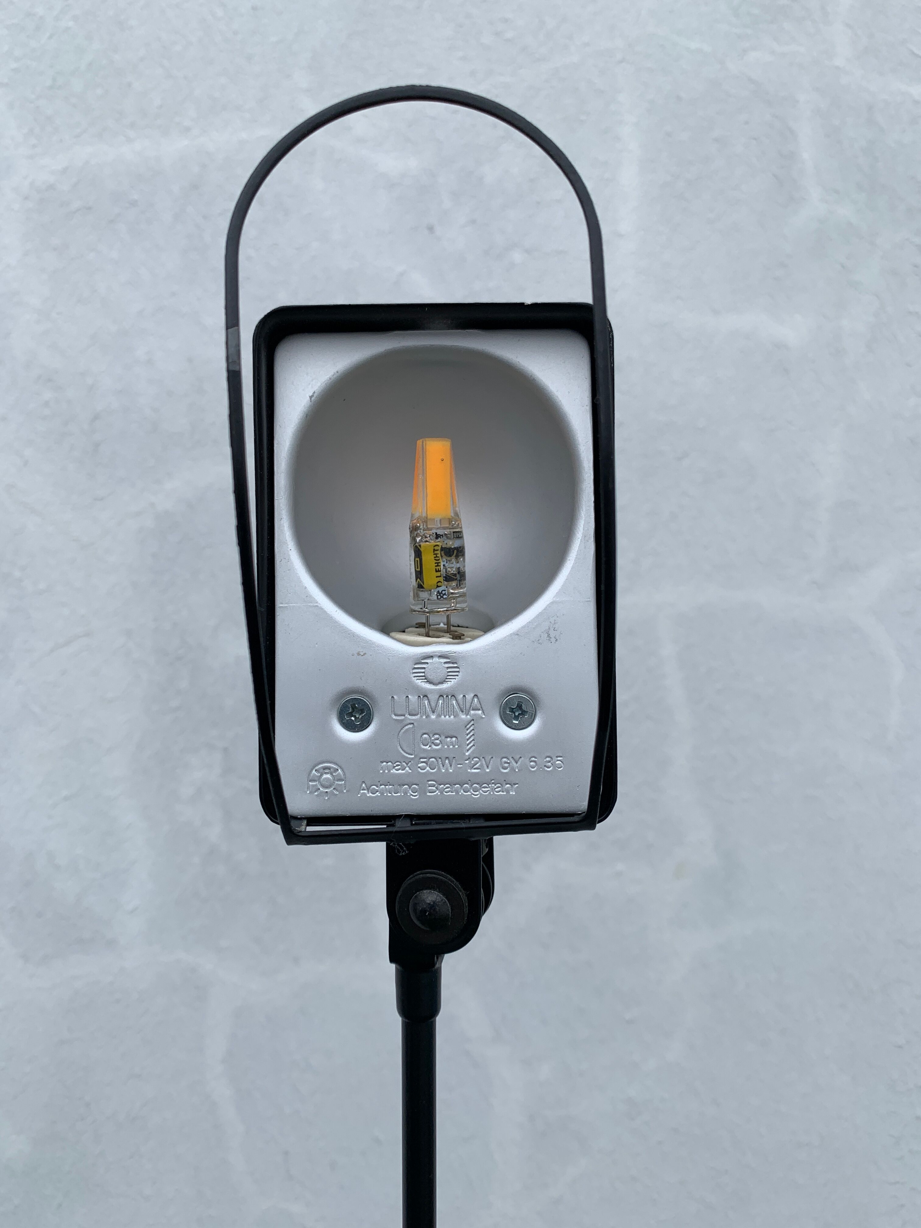 Lumina floor lamp, Daphine Terra Dimmer, Italian design Tommaso Cimini, 1970