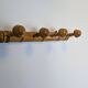 Vintage bamboo wall hook with 4 hooks – bohemian chic style
