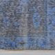 Tapis Oushak anatolien bleu noué à la main