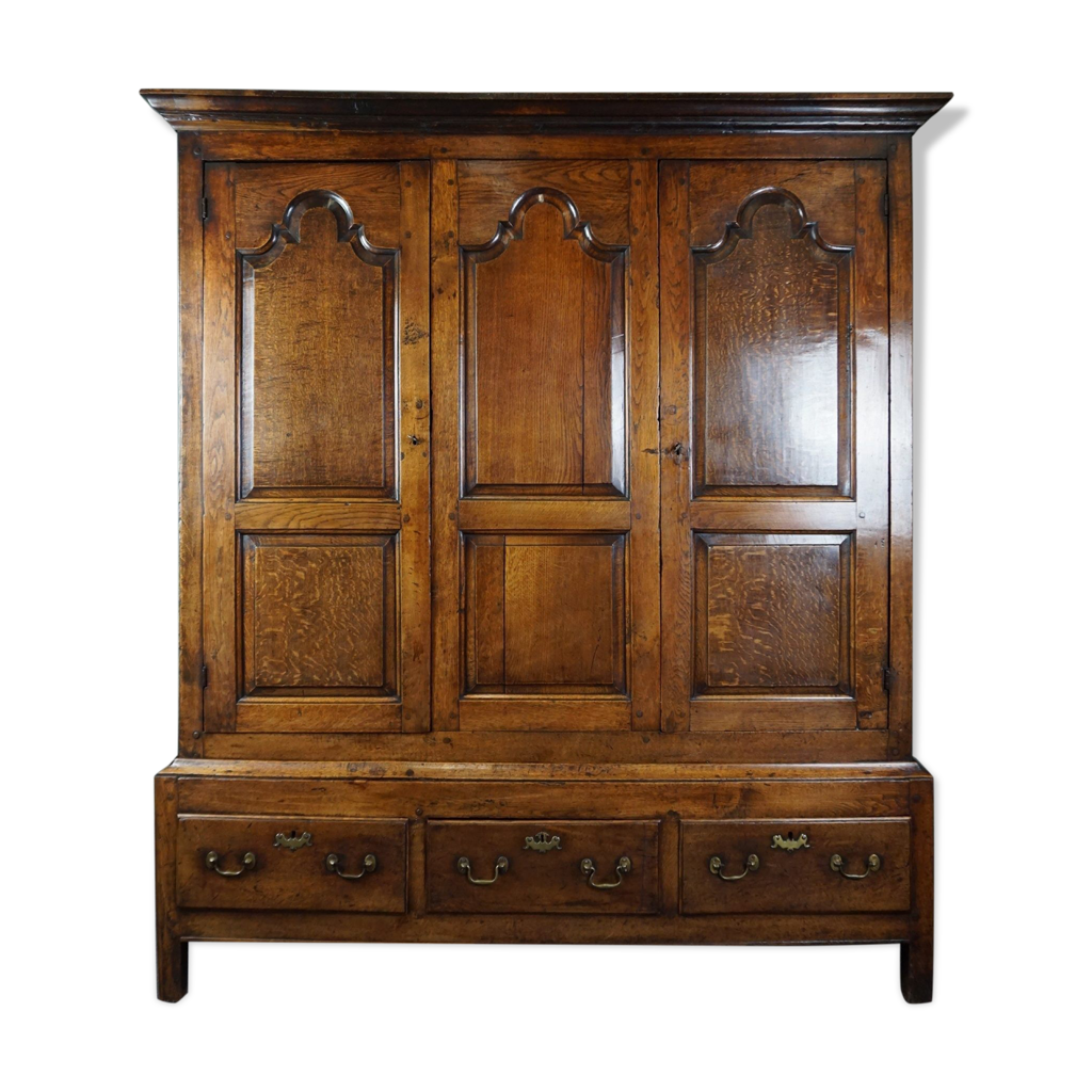 Armoire anglaise en chêne du 18ème siècle Selency