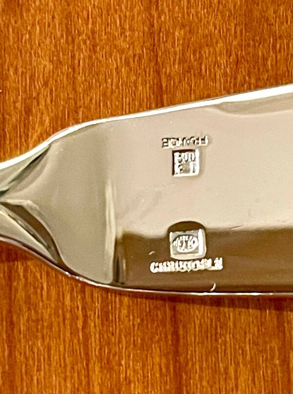 Christofle Galéa , couverts à poisson ,6 fourchettes ,6 couteaux