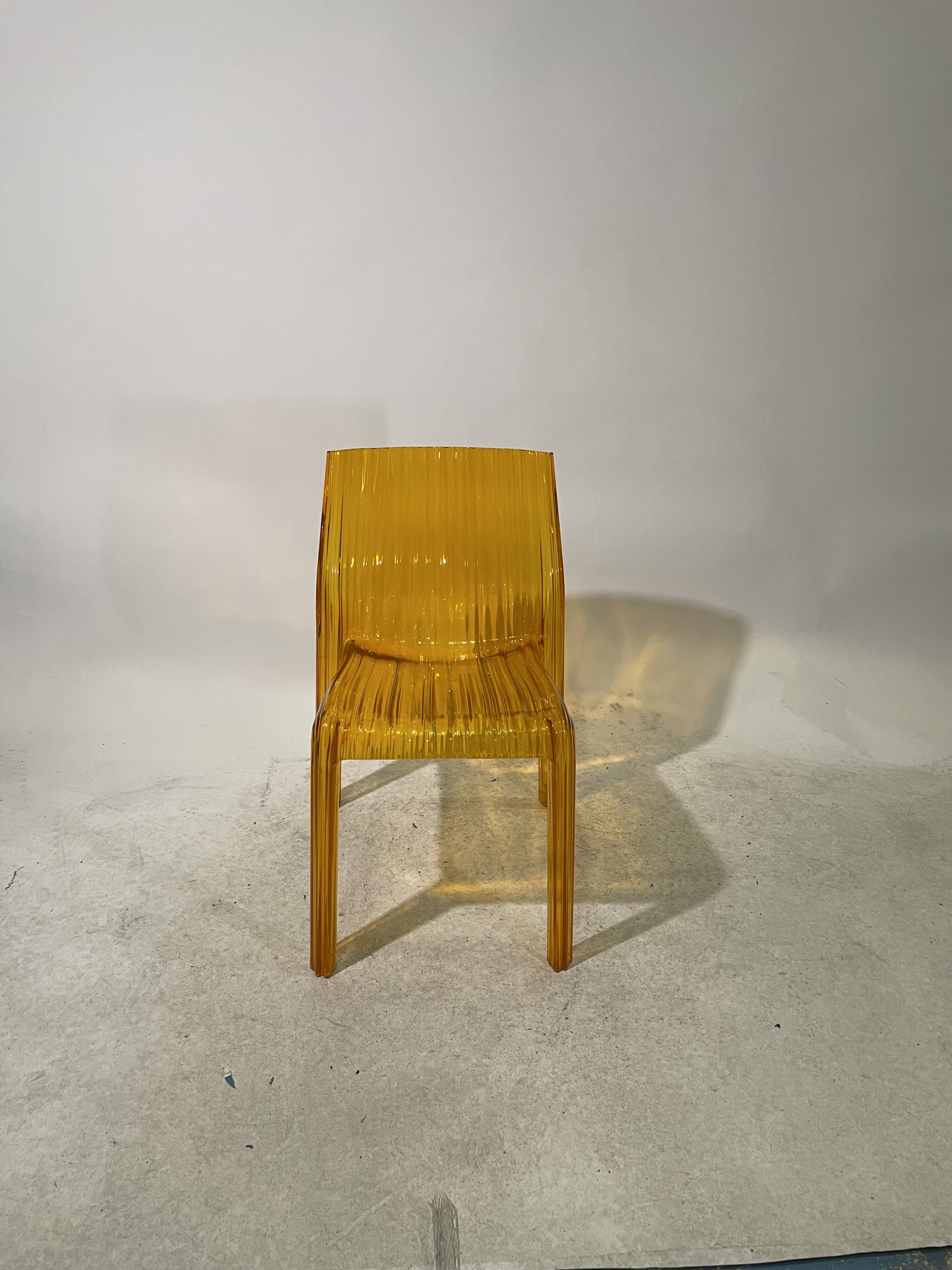 Set of 4 Frilly chairs by Particia Uquiola for Kartell