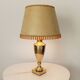 Art deco living room lamp in golden brass from the 1950s