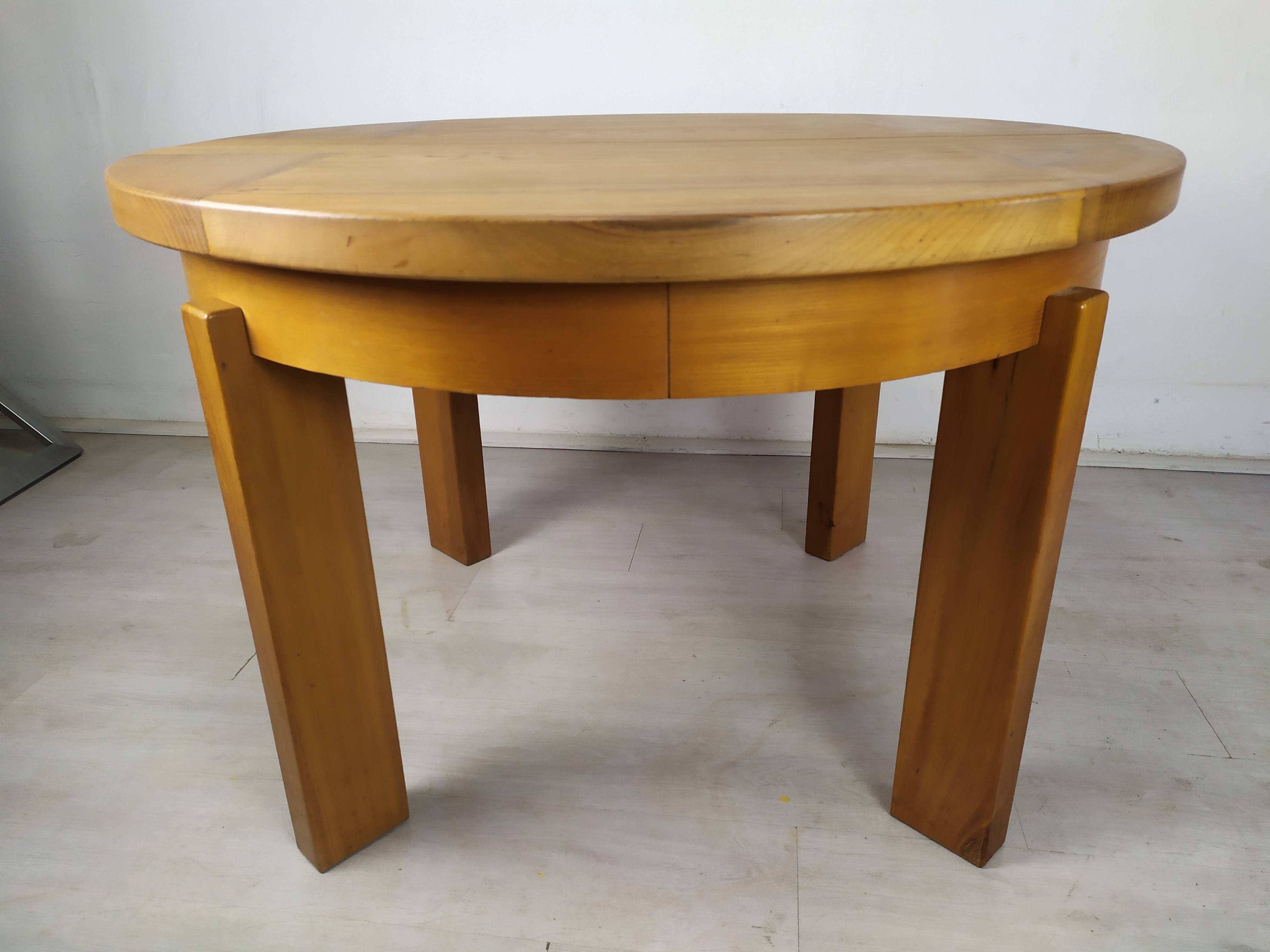 Renewed elm round table