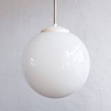 White Bakelite Czechoslovak Hanging Lamp, 1970s