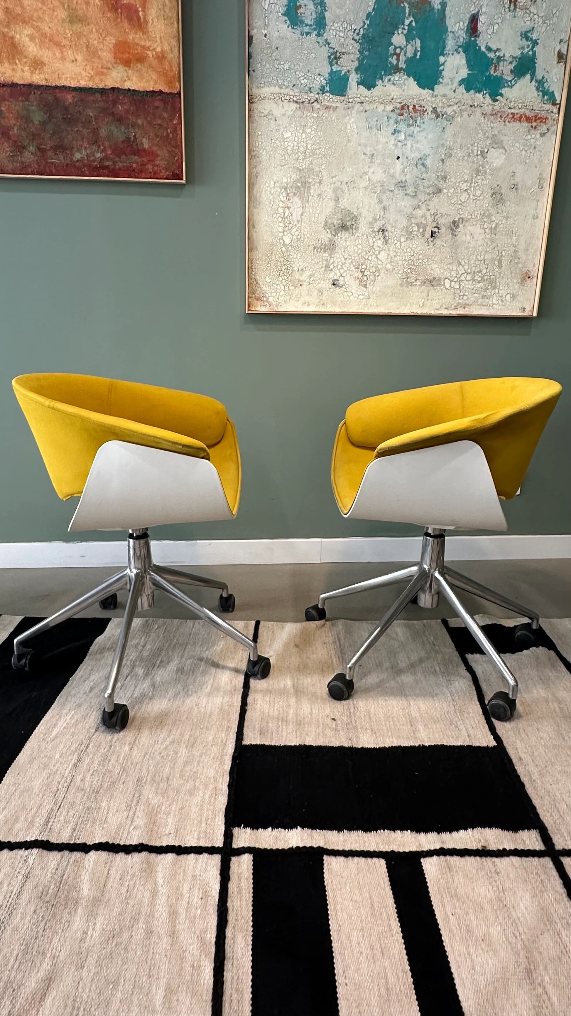 SINA armchair pair by B&B Italia
