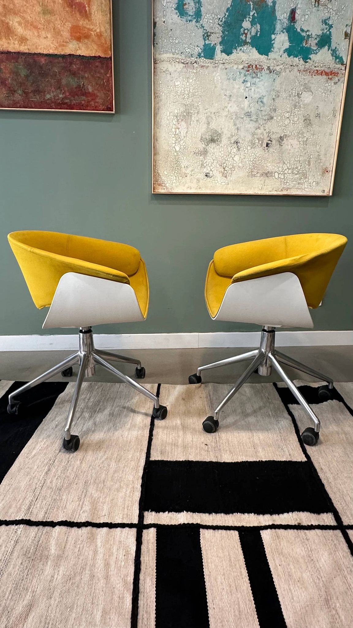 SINA armchair pair by B&B Italia