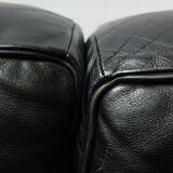 Vintage LC-2 in black leather by Le Corbusier, Jeanneret & Perriand for Cassina