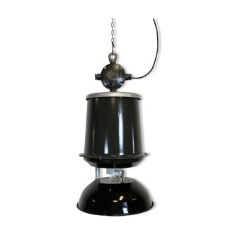 Industrial factory pendant lamp, 1960s