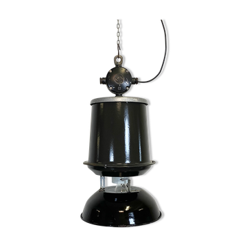Industrial factory pendant lamp, 1960s