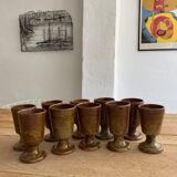 Service 10 glasses in vintage sandstone