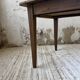 Table de ferme noyer pieds fuseaux 1950