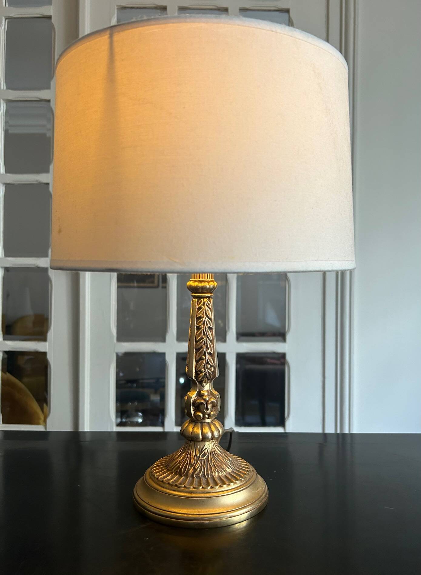 vintage brass lamp