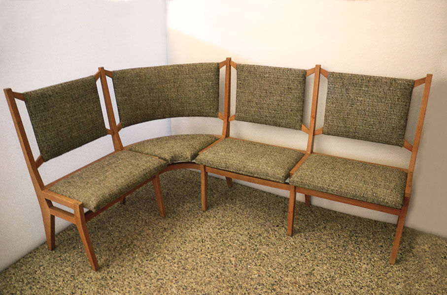 Mid-Century Corner Sofa of Italian Production, 1950s