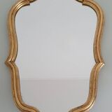Louis XV style gilded rococo mirror