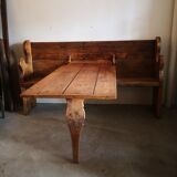 Savoyard bench with removable table