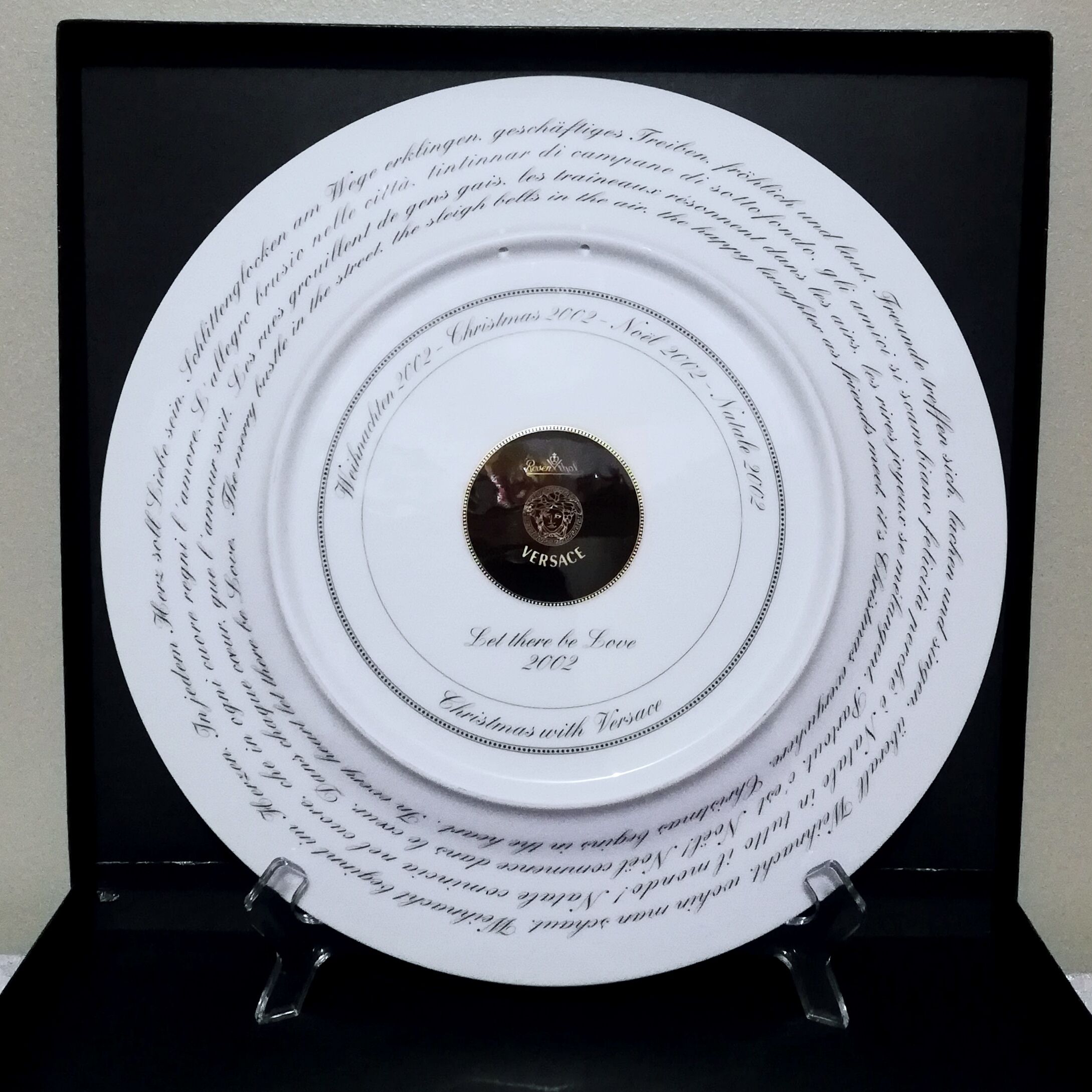 Rosenthal plate decorated by Versace