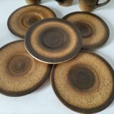 Set of 5 Longchamp France cups and 5 saucers in Japandi style