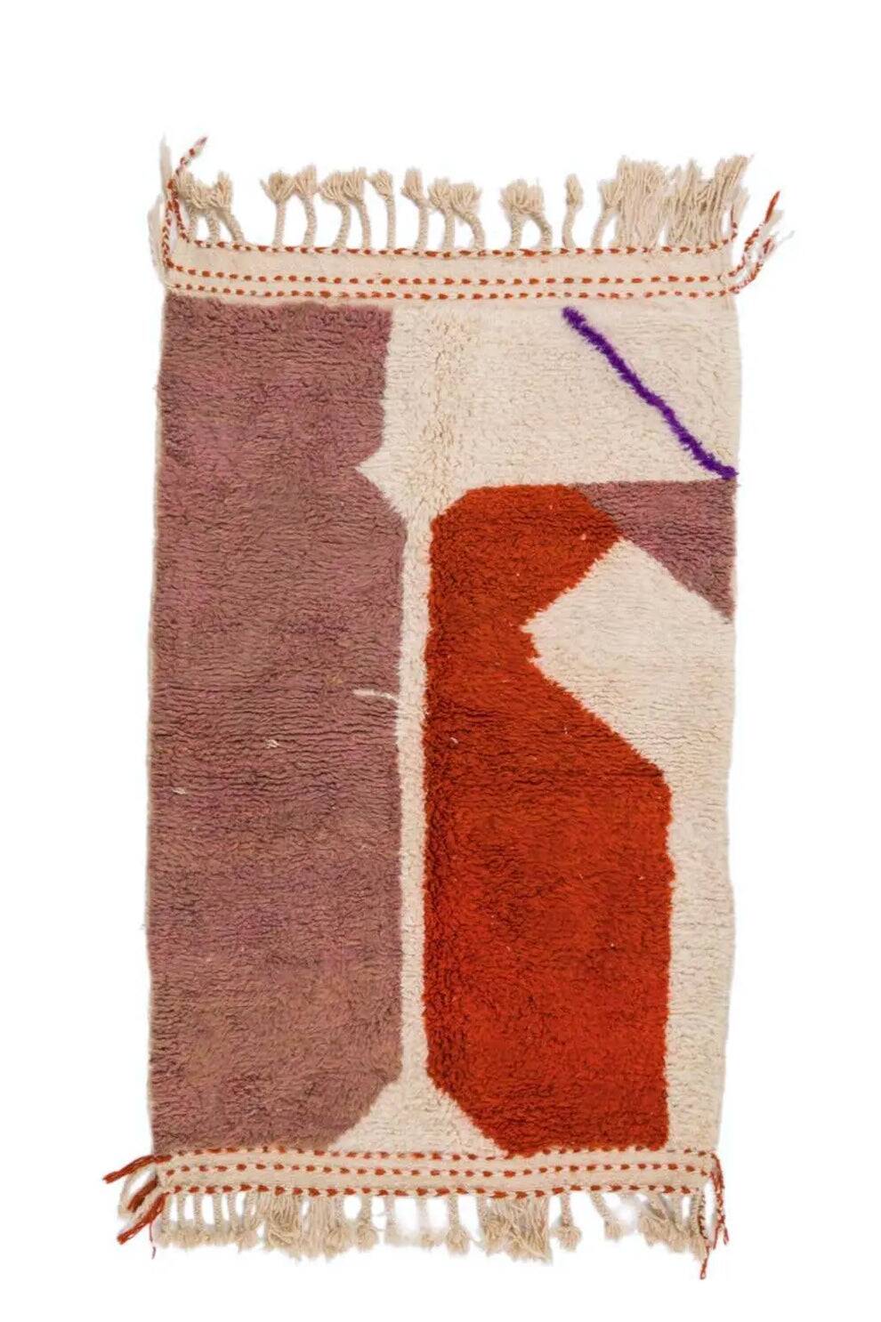 Traditional handmade Berber Beni Ouarin rug size 150 x 250 cm