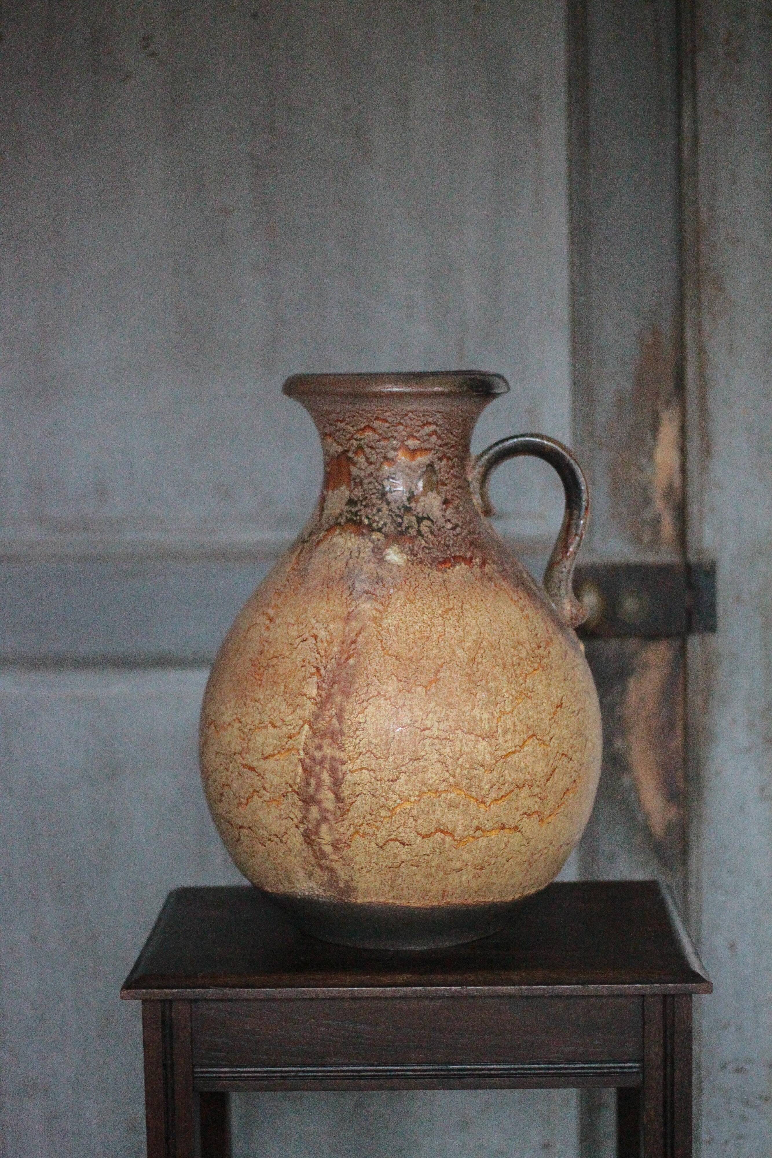 Large ceramic vase 495-48 West Germany, decorative vase, flower pot