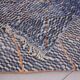 Blue Handmade Beni merirt Rug 258 x 305 cm - Abstract Wool Rug - Berber Rug