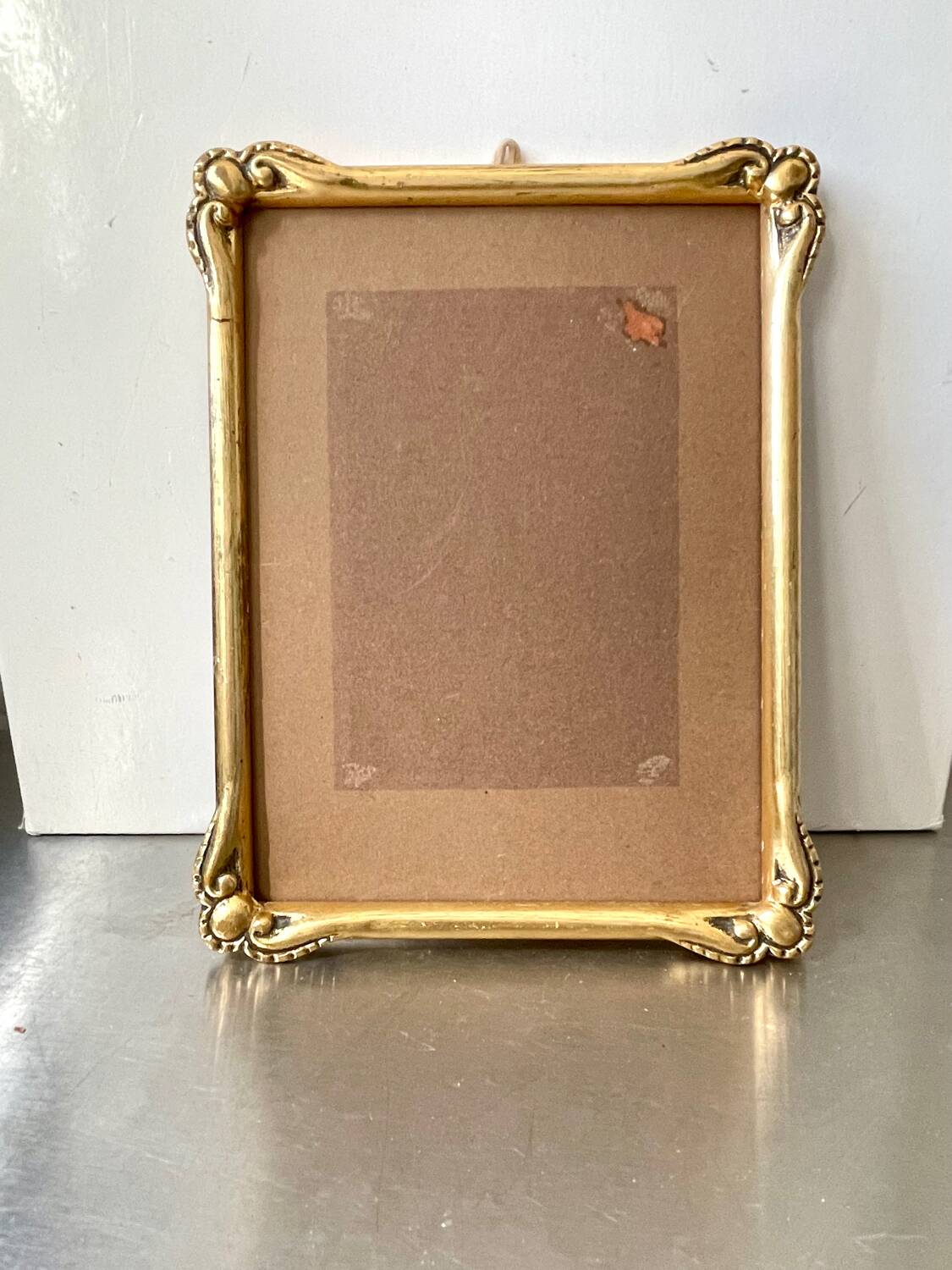 Antique gilded art nouveau  wooden frame 22 cm x 17.5 cm