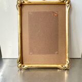 Cadre ancien en bois doré art nouveau 22 cm x 17,5 cm