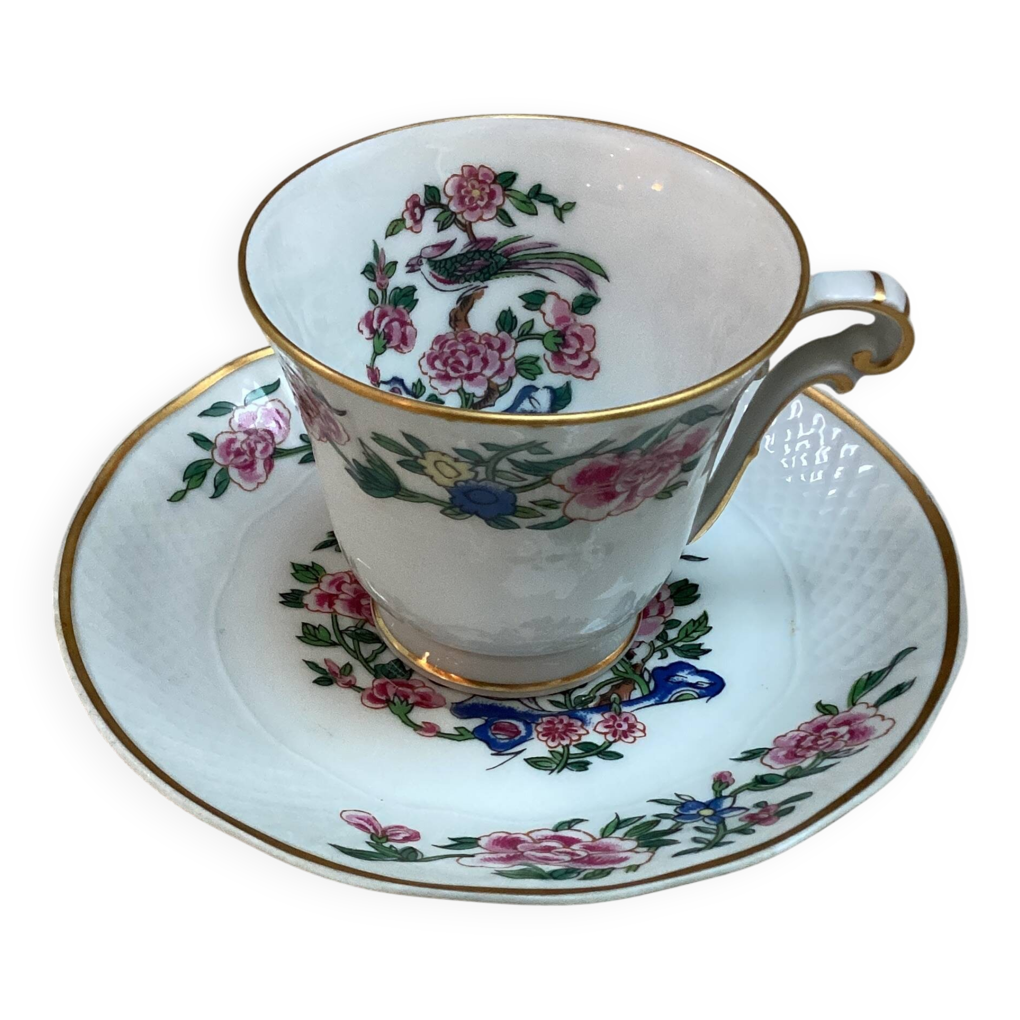 Tasses à café Bernardaud oiseaux de chine