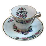 Tasses à café Bernardaud oiseaux de chine