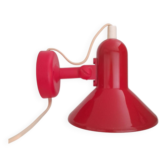 Lyskaer red Danish 80s spotlight wall light