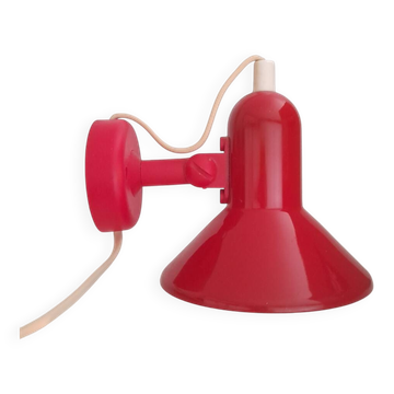 Danish red wall spot light 80s Lyskaer