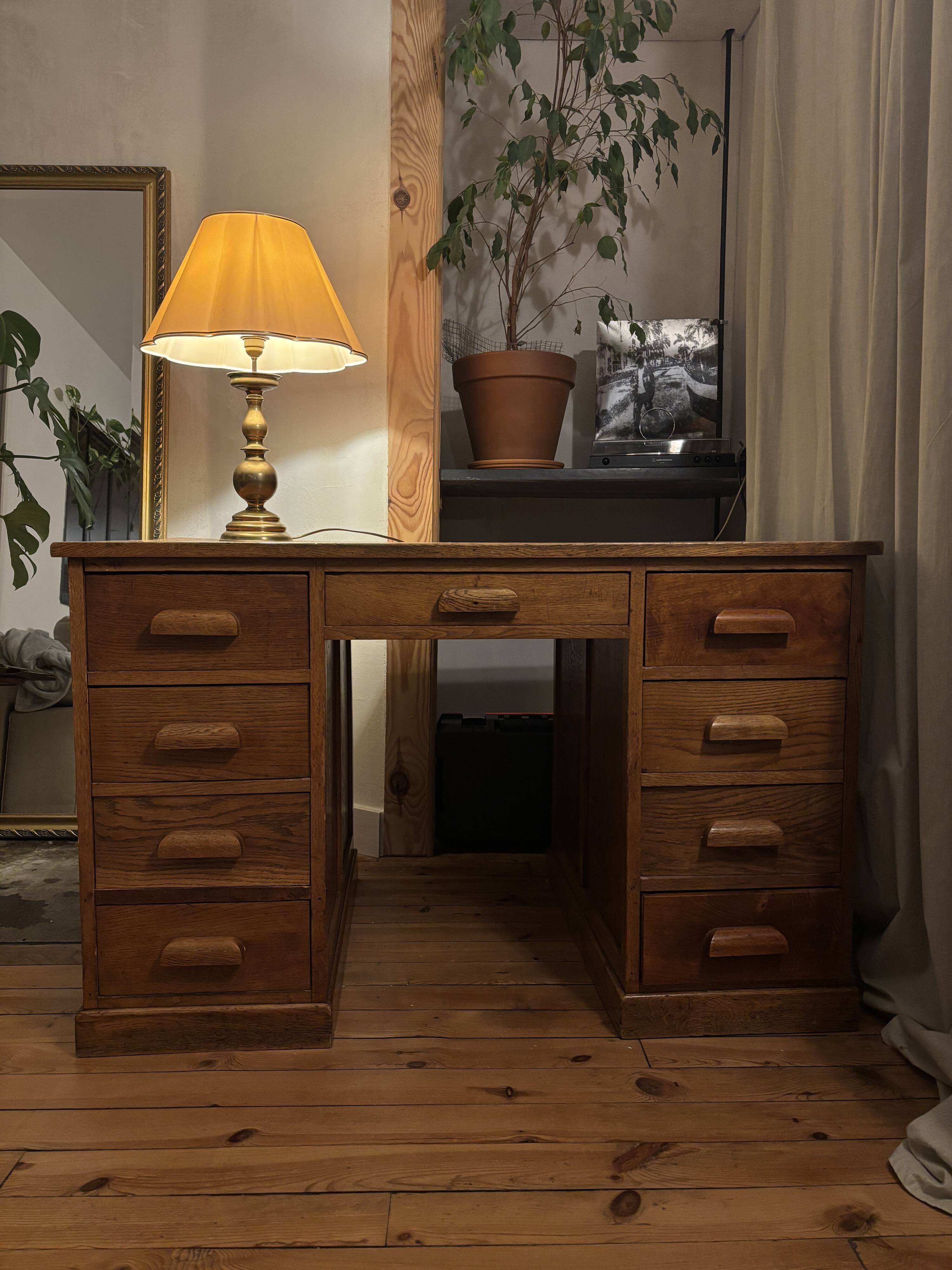 Vintage oak desk