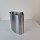 Stainless steel wastebasket by Xavier Féal for Inox Industrie.