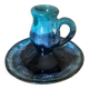 Glazed candle holder