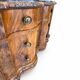 antique walnut serpentine commode