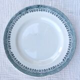 Set de 6 assiettes plates Terre de fer modèle service Congo