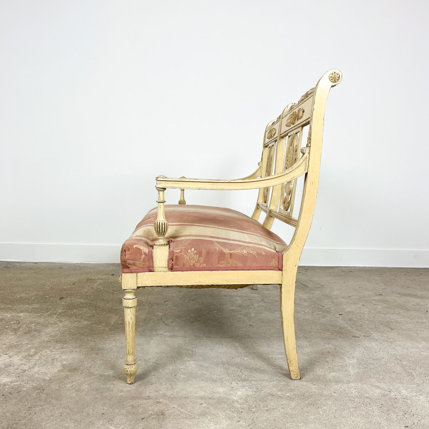 Antique french louis XVI style two seater sofa