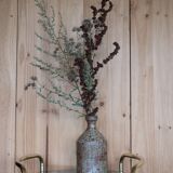 Vase en grès moucheté