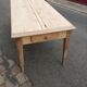 Table de ferme 2 tiroirs peuplier et chataignier