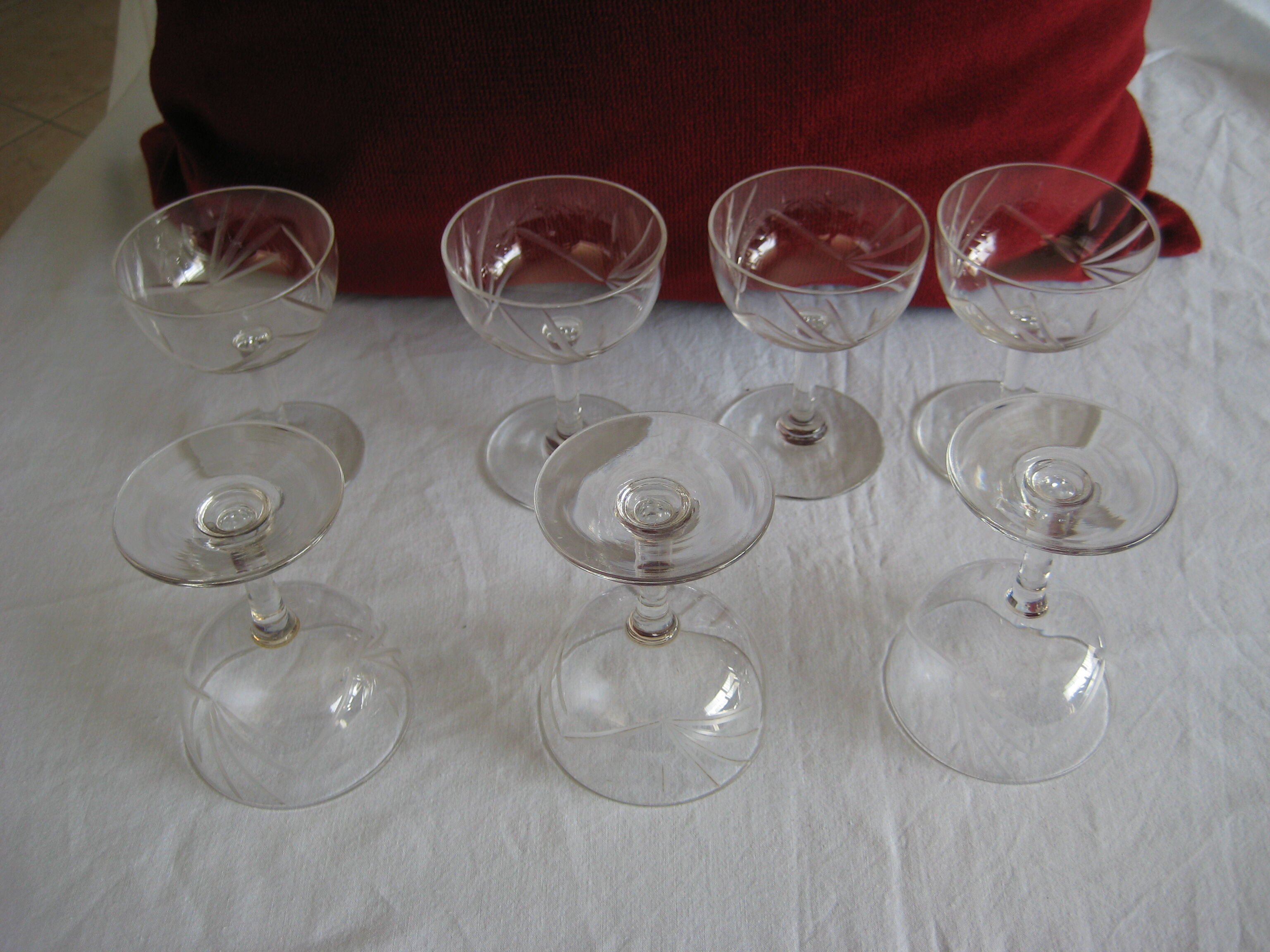 7 crystal port glasses