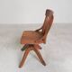 Oak office chair, workshop chair, adjustable height, 1930s