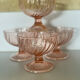 4 ice cream bowls dessert bowls Luminarc Rosaline
